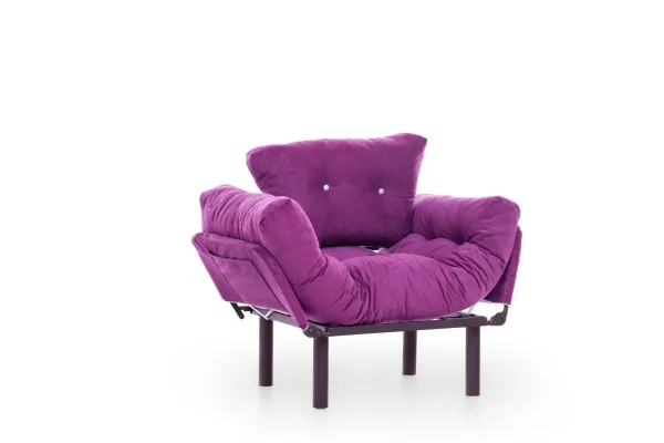 Hanah Home Křeslo Nitta Single fialové
