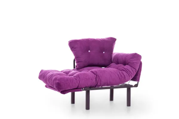 Hanah Home Křeslo Nitta Single fialové