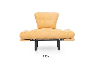 Kreslo ušiak Nitta Single - Mustard