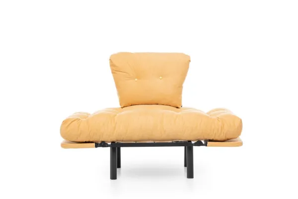 Kreslo ušiak Nitta Single - Mustard