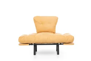 Kreslo ušiak Nitta Single - Mustard