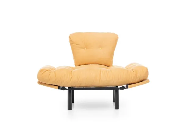 Kreslo ušiak Nitta Single - Mustard