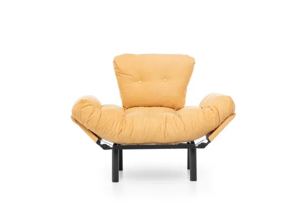 Kreslo ušiak Nitta Single - Mustard