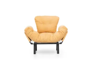 Kreslo ušiak Nitta Single - Mustard