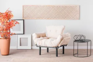 Kreslo ušiak Nitta Single - Cream