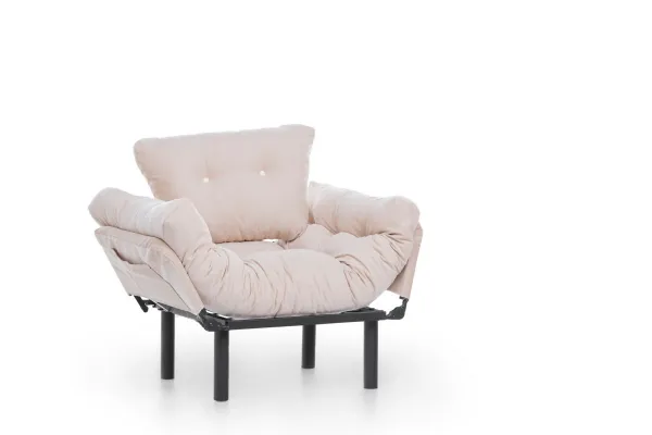 Kreslo ušiak Nitta Single - Cream