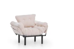 Kreslo ušiak Nitta Single - Cream