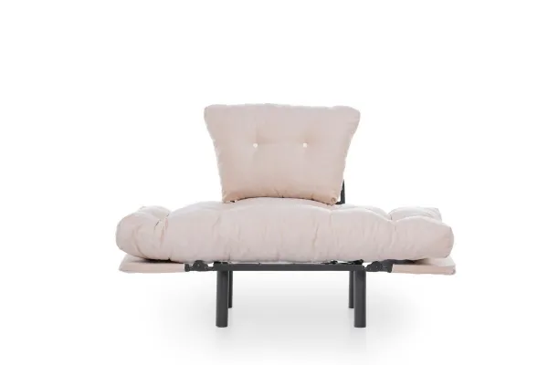 Kreslo ušiak Nitta Single - Cream