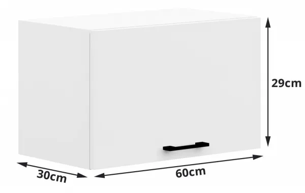 Ak furniture Kuchynská skrinka Olivia W I 60 cm cm biela - závesná