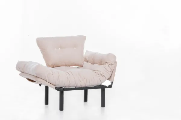 Kreslo ušiak Nitta Single - Cream