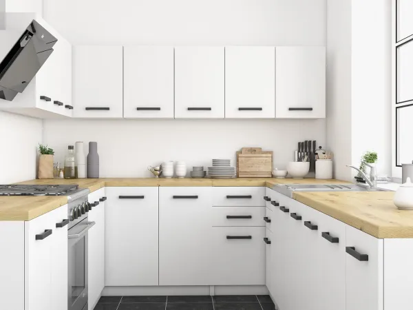 TP Living Kuchynská linka MARINET biela / dub artisan