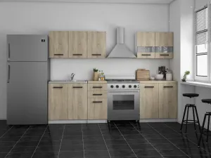 TP Living Kuchynská linka MARINET biela / dub artisan