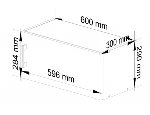 Ak furniture Kuchynská závesná skrinka W 60cm Artus biela/sonoma