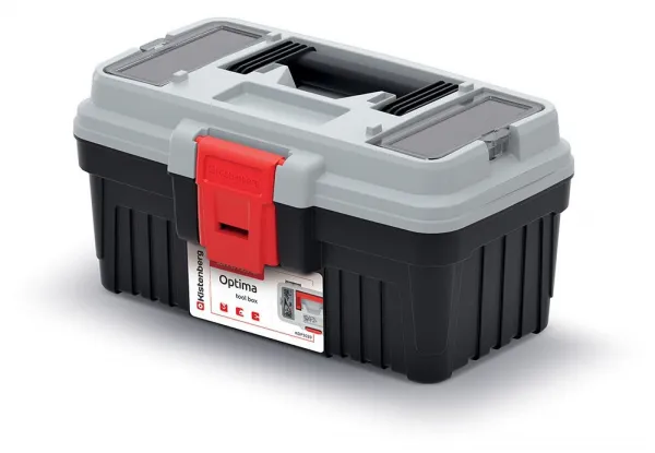 Prosperplast Kufr na nářadí OPTIMMAX II černo-šedý, varianta 36 cm
