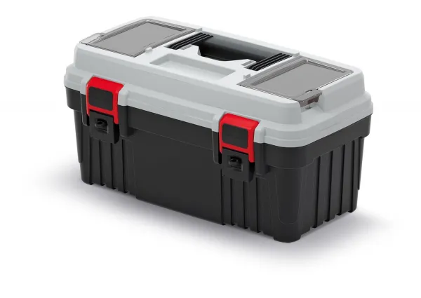 Prosperplast Kufr na nářadí OPTIMMAX II černo-šedý, varianta 36 cm