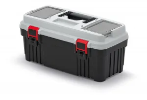 Prosperplast Kufr na nářadí OPTIMMAX II černo-šedý, varianta 36 cm