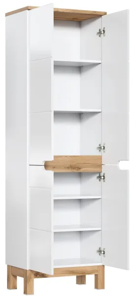 ArtCom Vysoká skrinka do kúpeľne BALI White 805