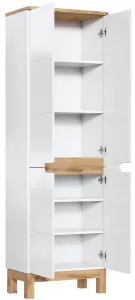 ArtCom Vysoká skrinka do kúpeľne BALI White 805