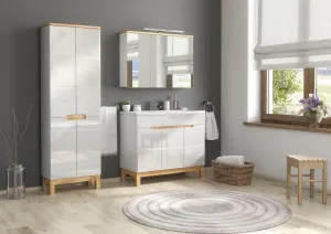 ArtCom Vysoká skrinka do kúpeľne BALI White 805