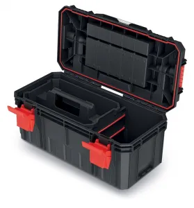 Prosperplast Kufr na nářadí XEBLOCCK PRO 55 x 28 x 26,4 cm černo-červený