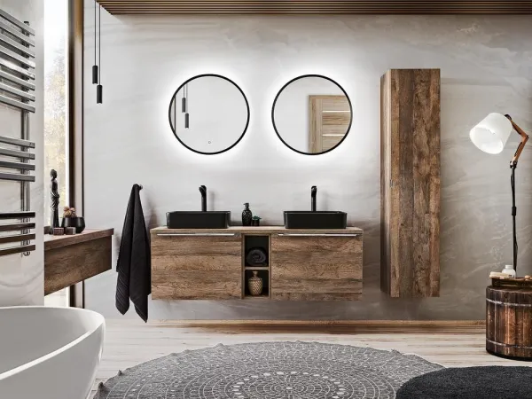 ArtCom Regál do kúpeľne SANTA FE Oak 83-01