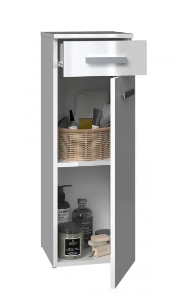 TP Living Kúpeľňová skrinka Nel V DS lesklá biela