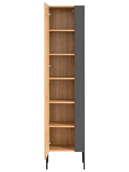 ArtCom Vysoká skrinka do kúpeľne MADERA Grey 803