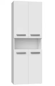 TP Living Koupelnová skříňka se 2 koši na prádlo NEL II bílá mat