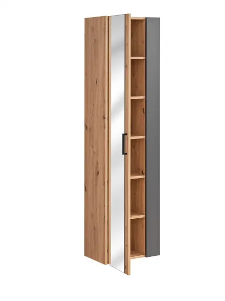ArtCom Vysoká skrinka do kúpeľne MADERA Grey 803