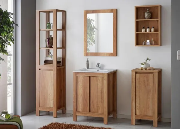 ArtCom Regál do kúpeľne CLASSIC Oak 830