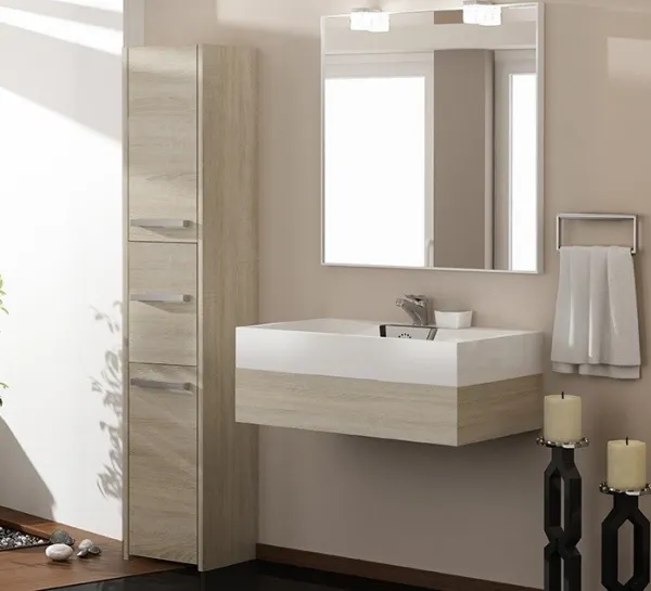 TP Living Kúpeľňová skrinka S43 svetlý dub
