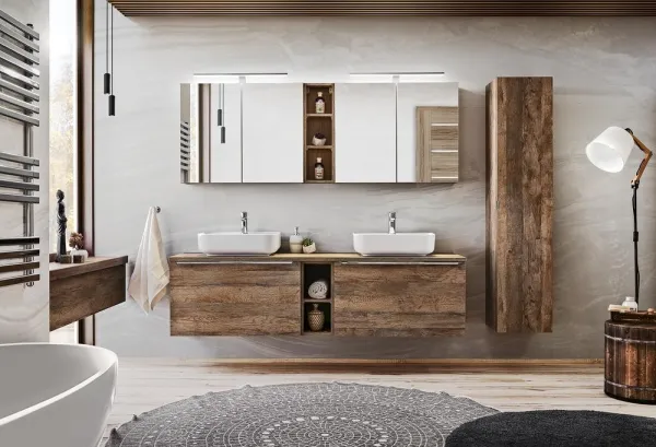 ArtCom Regál do kúpeľne SANTA FE Oak 81-01