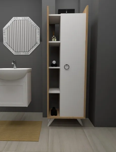 Hanah Home Kúpeľňová skrinka Mirage 50 cm biela