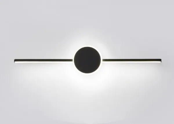 TooLight Svietidlo do kúpeľne s LED Round BLACK 80CM APP850-1W