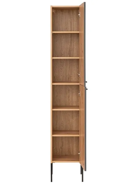 ArtCom Vysoká skrinka do kúpeľne MADERA Grey 800