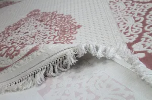 Dywany Lusczow Kusový koberec AKRYLOVÝ MIRADA 5416 púdrový Fringe, veľkosť 80x300