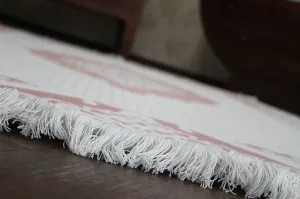 Dywany Lusczow Kusový koberec AKRYLOVÝ MIRADA 5416 púdrový Fringe, veľkosť 80x300