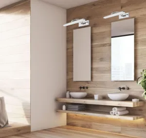 TooLight Kúpeľňové svietidlo 9W 40CM APP372-1W strieborné