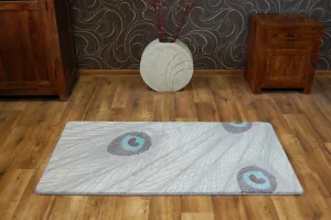 Dywany Lusczow Kusový koberec AKRYLOVÝ PATARA 0052 Krémový/Tyrkysový, veľkosť 80x150