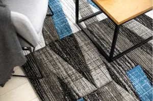 Dywany Lusczow Kusový koberec ALTER Bax pruhy modrý, veľkosť 180x270