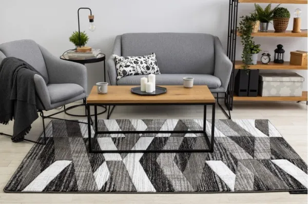 Dywany Lusczow Kusový koberec ALTER Bax pruhy sivý, veľkosť 80x150