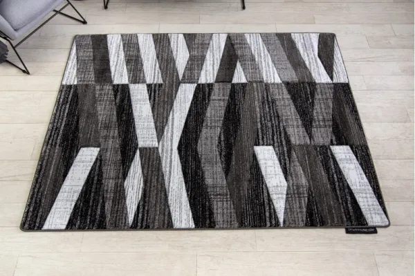 Dywany Lusczow Kusový koberec ALTER Bax pruhy sivý, veľkosť 80x150