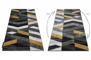 Dywany Lusczow Kusový koberec ALTER Bax pruhy zlatý, veľkosť 80x150