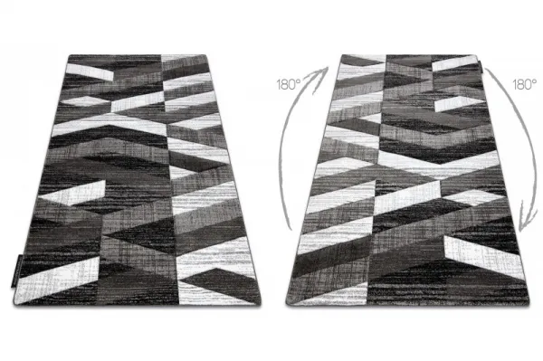 Dywany Lusczow Kusový koberec ALTER Bax pruhy sivý, veľkosť 80x150