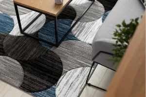 Dywany Lusczow Kusový koberec ALTER Geo mušľa modrý, veľkosť 80x150