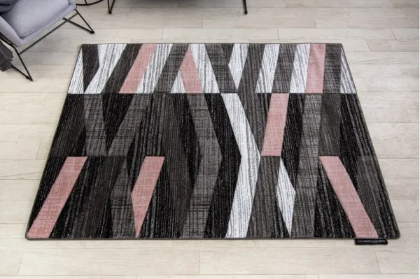 Dywany Lusczow Kusový koberec ALTER Bax pruhy ružový, veľkosť 280x370