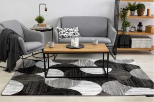 Dywany Lusczow Kusový koberec ALTER Geo mušľa sivý, veľkosť 80x150