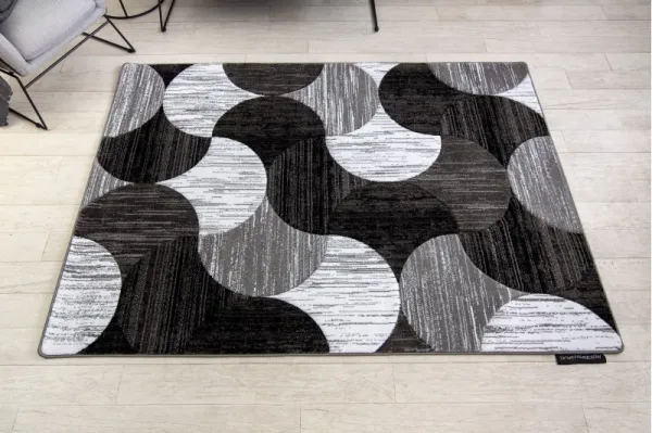 Dywany Lusczow Kusový koberec ALTER Geo mušľa sivý, veľkosť 80x150