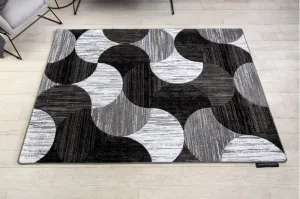 Dywany Lusczow Kusový koberec ALTER Geo mušľa sivý, veľkosť 80x150