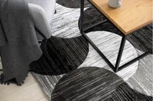 Dywany Lusczow Kusový koberec ALTER Geo mušľa sivý, veľkosť 80x150